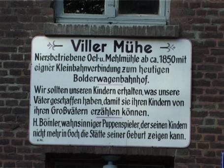 Goch-Hommersum : Viller Mühle, Vorplatz